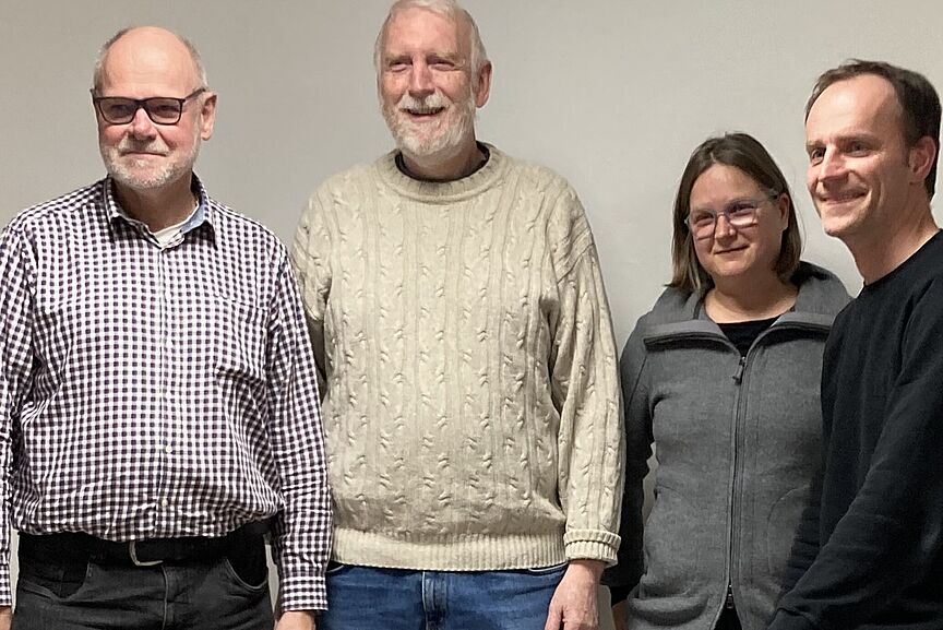 Neu gewählt: Manfred Monreal, Carsten Möhlmann, Kirstin Krässel und Benedikt Hopmann ADFC OG Sankt Augustin hat neu gewählt: Manfred Monreal, Carsten Möhlmann, Kirstin Krässel und Benedikt Hopmann