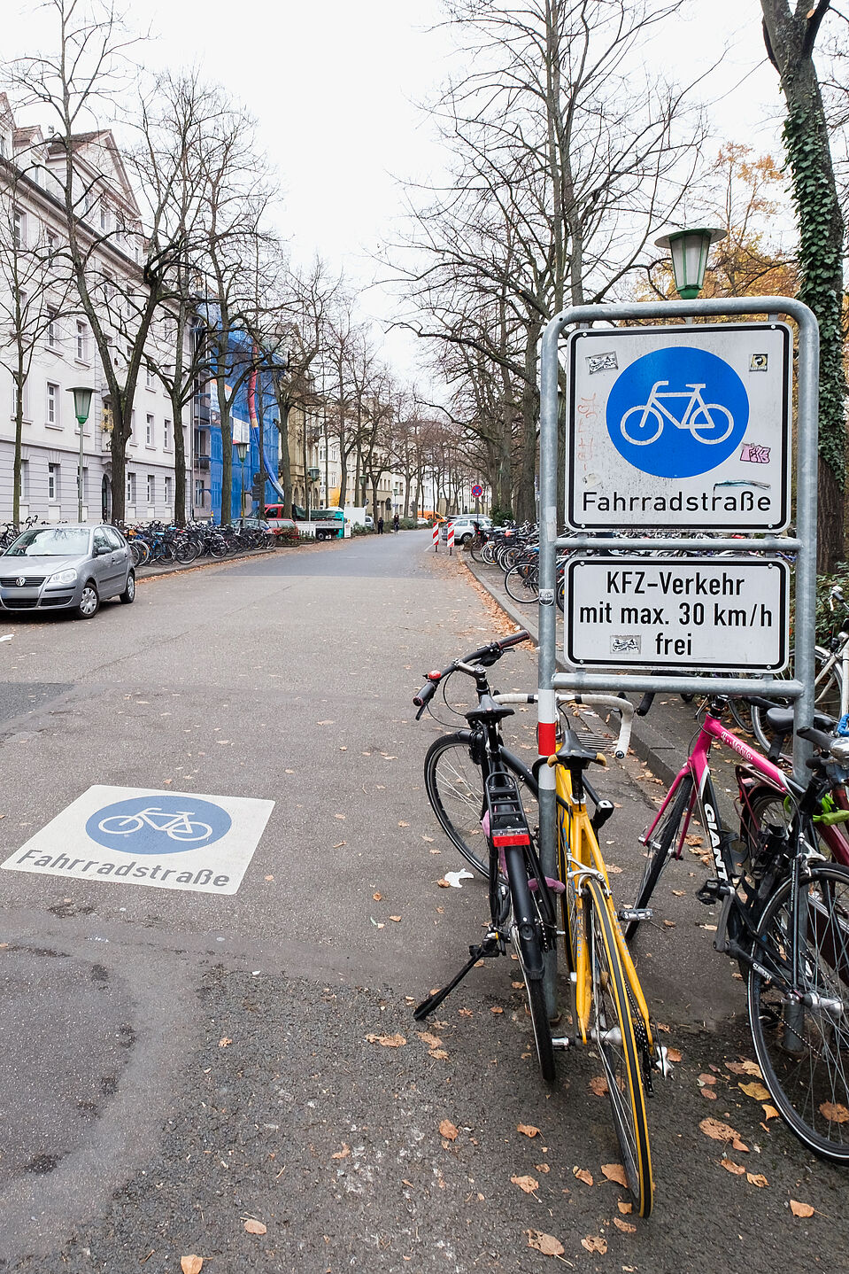 Fahrradstraße in Karlsruhe Fahrradstraße in Karlsruhe