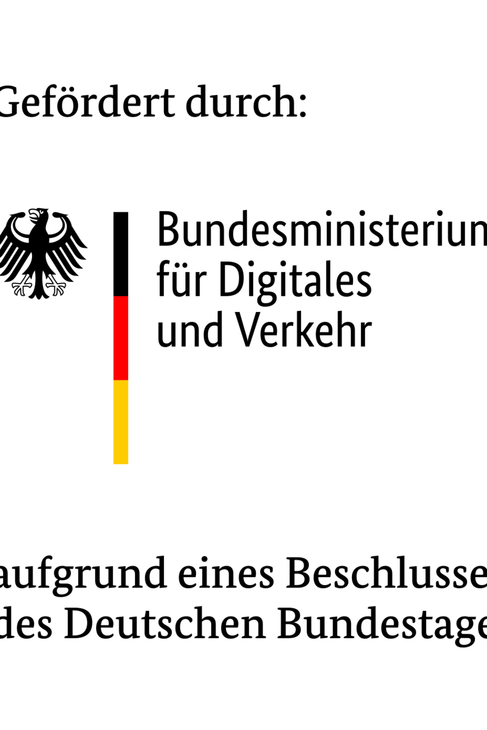 Logo BMDV Logo Bundesministerium für Digitales und Verkehr
